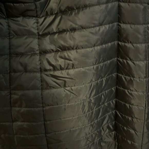 Lands' End women Long olive Quilted light Puffer Coat sz 14 - Picture 10 of 13